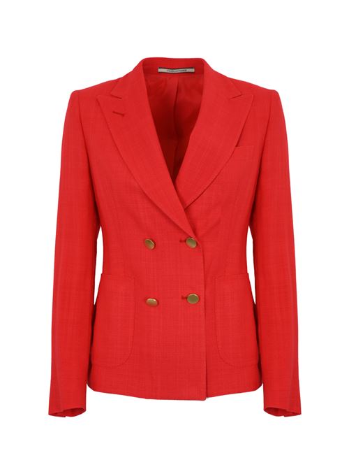 Blazer doppiopetto J-Coral in viscosa Rosso Tagliatore | J-CORAL1EK 34015946